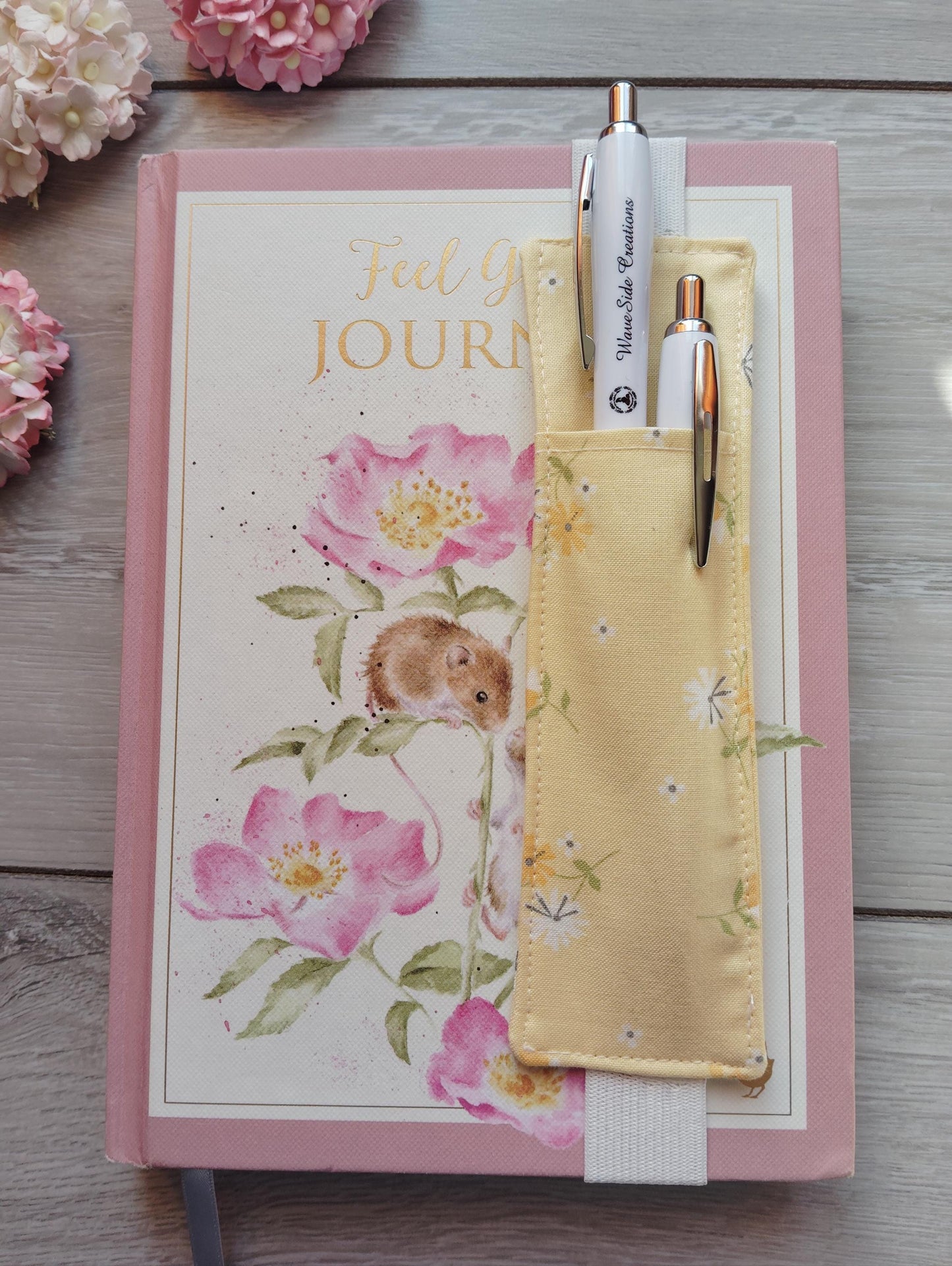 Pen holder/pouch, Journal Pen Holder, Pencil Holder, Pen Holder for Journal, Fabric Pen Holder, Diary Pen Holder, Pen Holder for Notebook