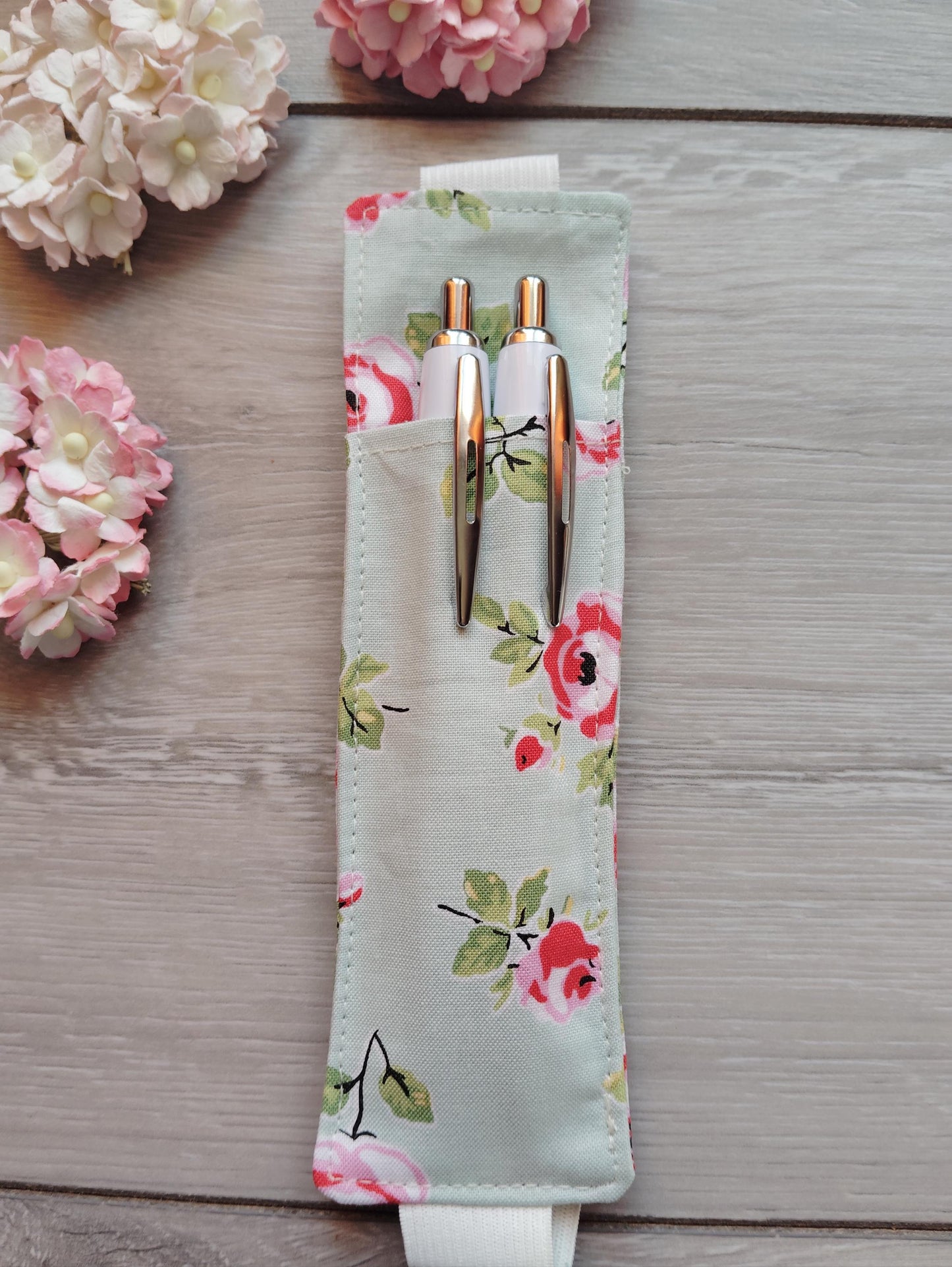 Pen holder/pouch, Journal Pen Holder, Pencil Holder, Pen Holder for Journal, Fabric Pen Holder, Diary Pen Holder, Pen Holder for Notebook