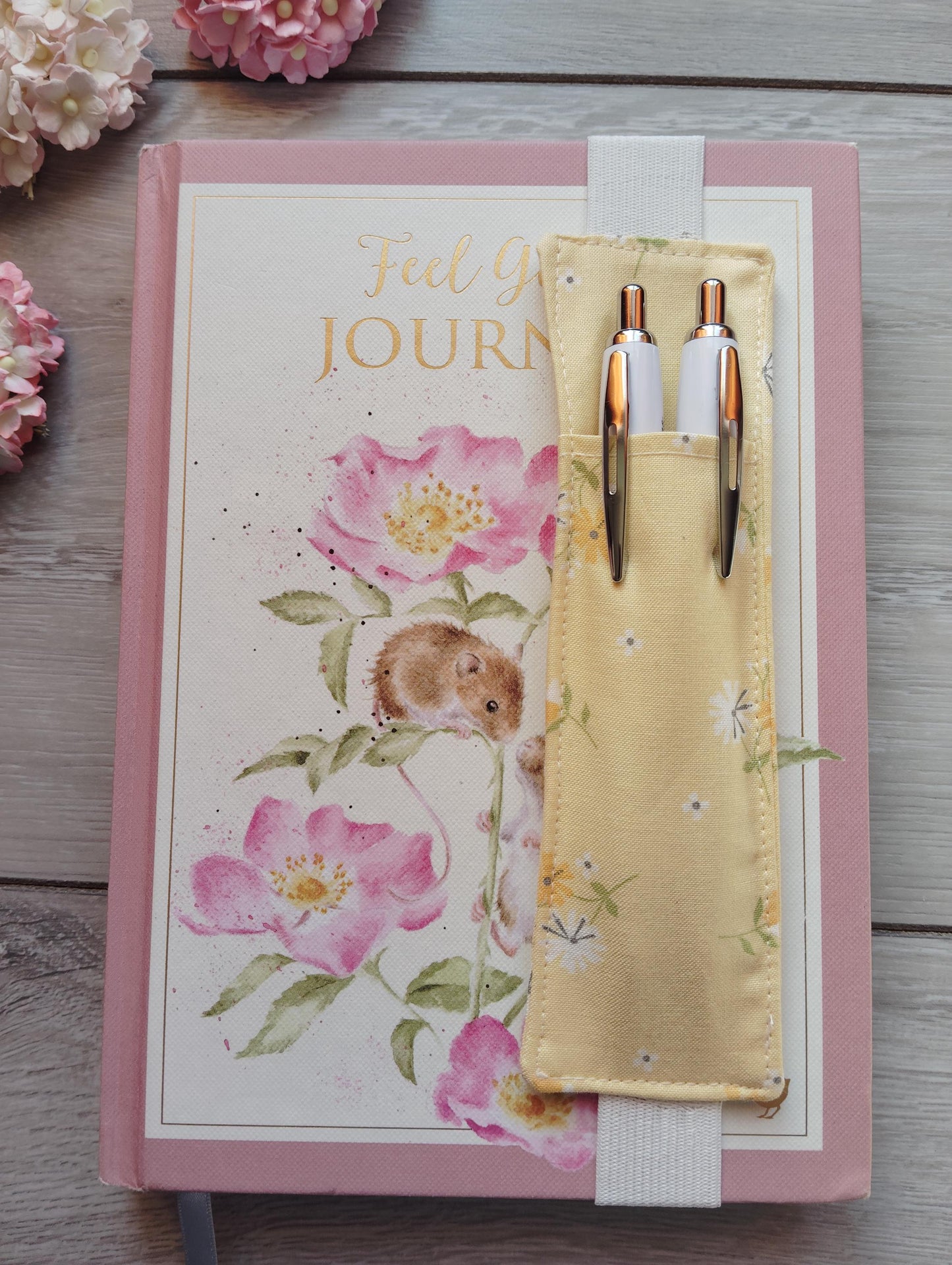 Pen holder/pouch, Journal Pen Holder, Pencil Holder, Pen Holder for Journal, Fabric Pen Holder, Diary Pen Holder, Pen Holder for Notebook