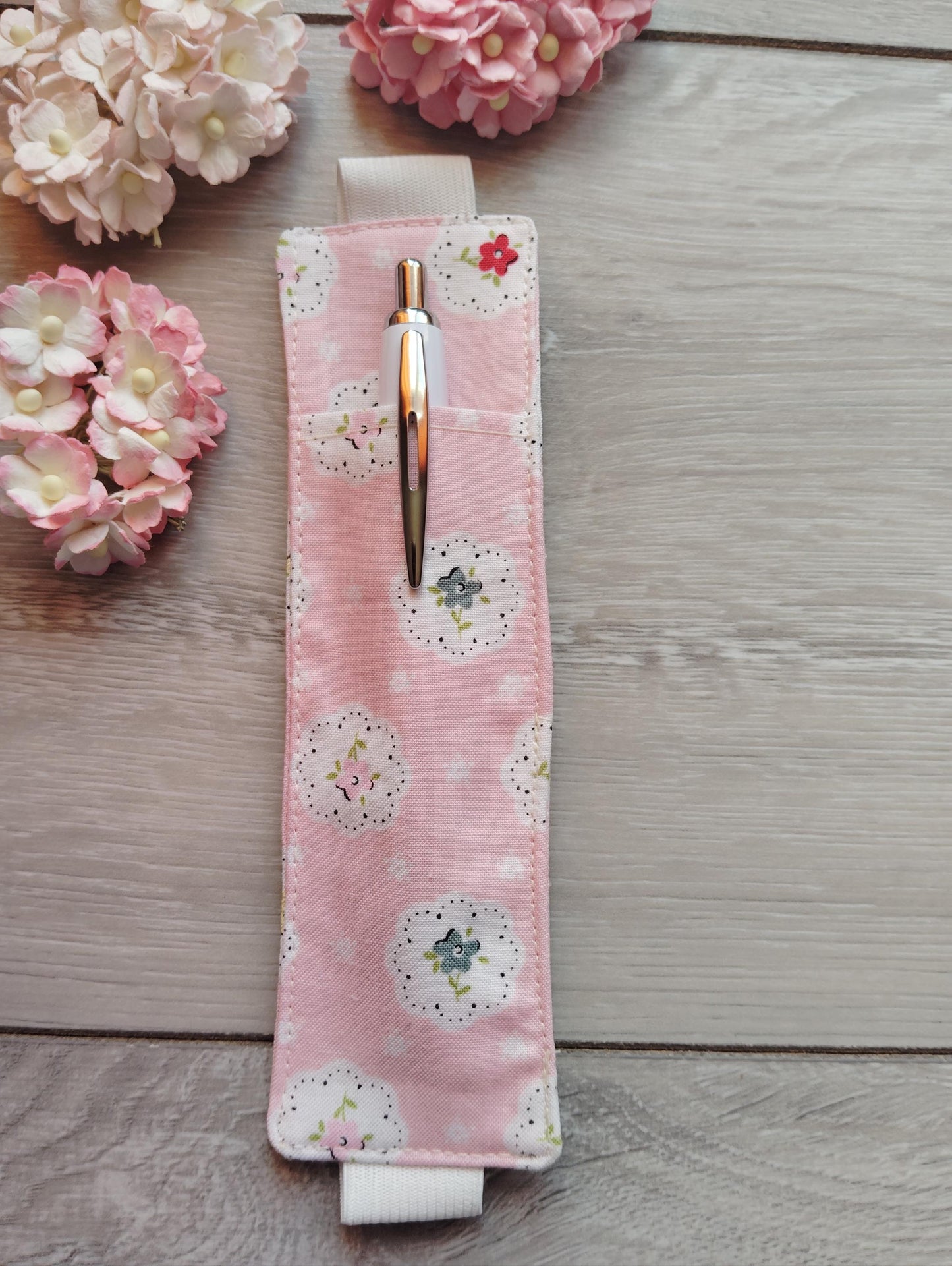 Pen holder/pouch, Journal Pen Holder, Pencil Holder, Pen Holder for Journal, Fabric Pen Holder, Diary Pen Holder, Pen Holder for Notebook