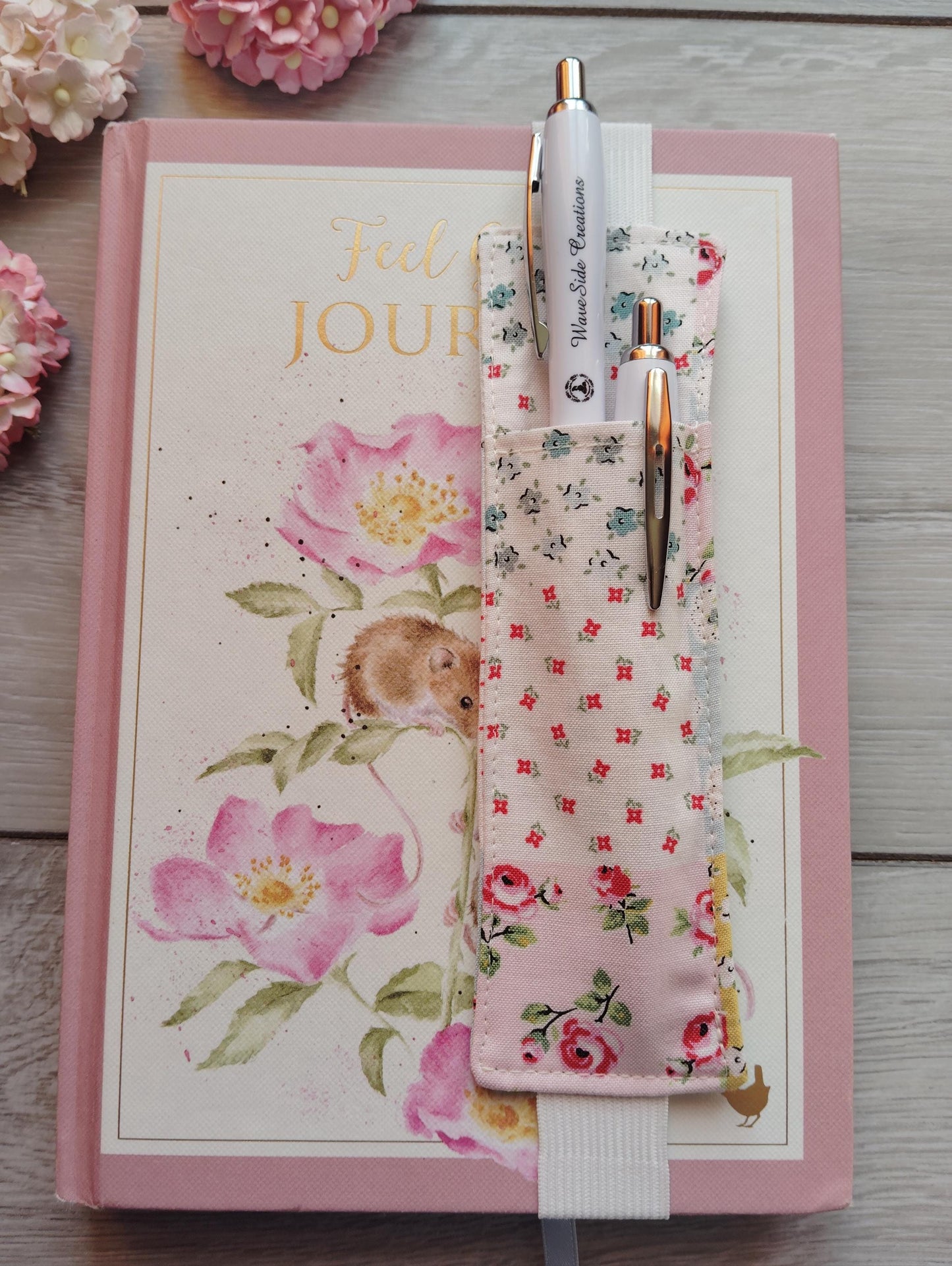 Pen holder/pouch, Journal Pen Holder, Pencil Holder, Pen Holder for Journal, Fabric Pen Holder, Diary Pen Holder, Pen Holder for Notebook