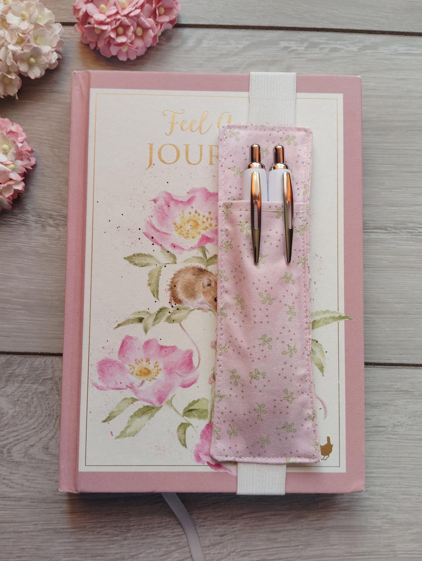 Pen holder/pouch, Journal Pen Holder, Pencil Holder, Pen Holder for Journal, Fabric Pen Holder, Diary Pen Holder, Pen Holder for Notebook