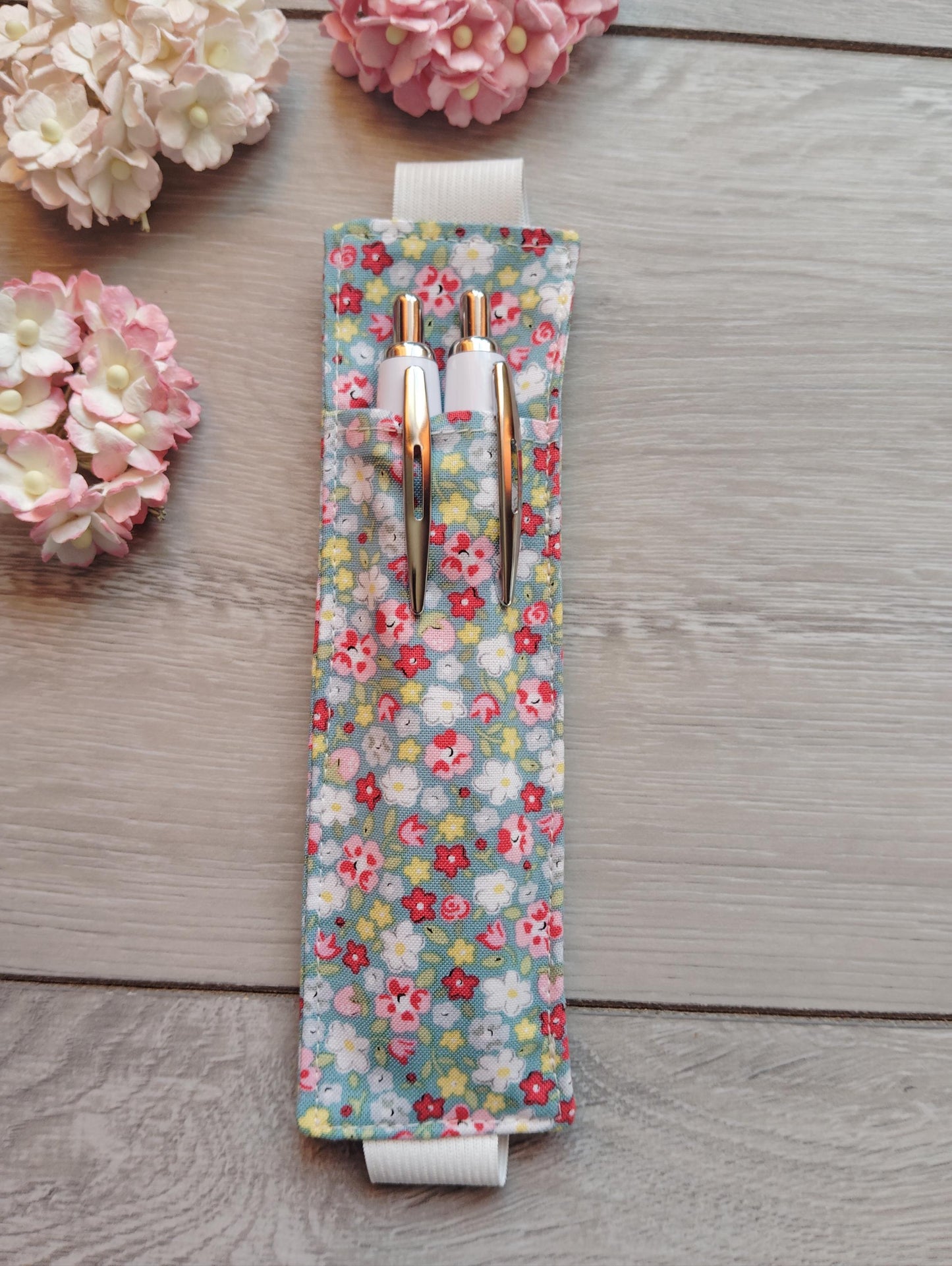 Pen holder/pouch, Journal Pen Holder, Pencil Holder, Pen Holder for Journal, Fabric Pen Holder, Diary Pen Holder, Pen Holder for Notebook