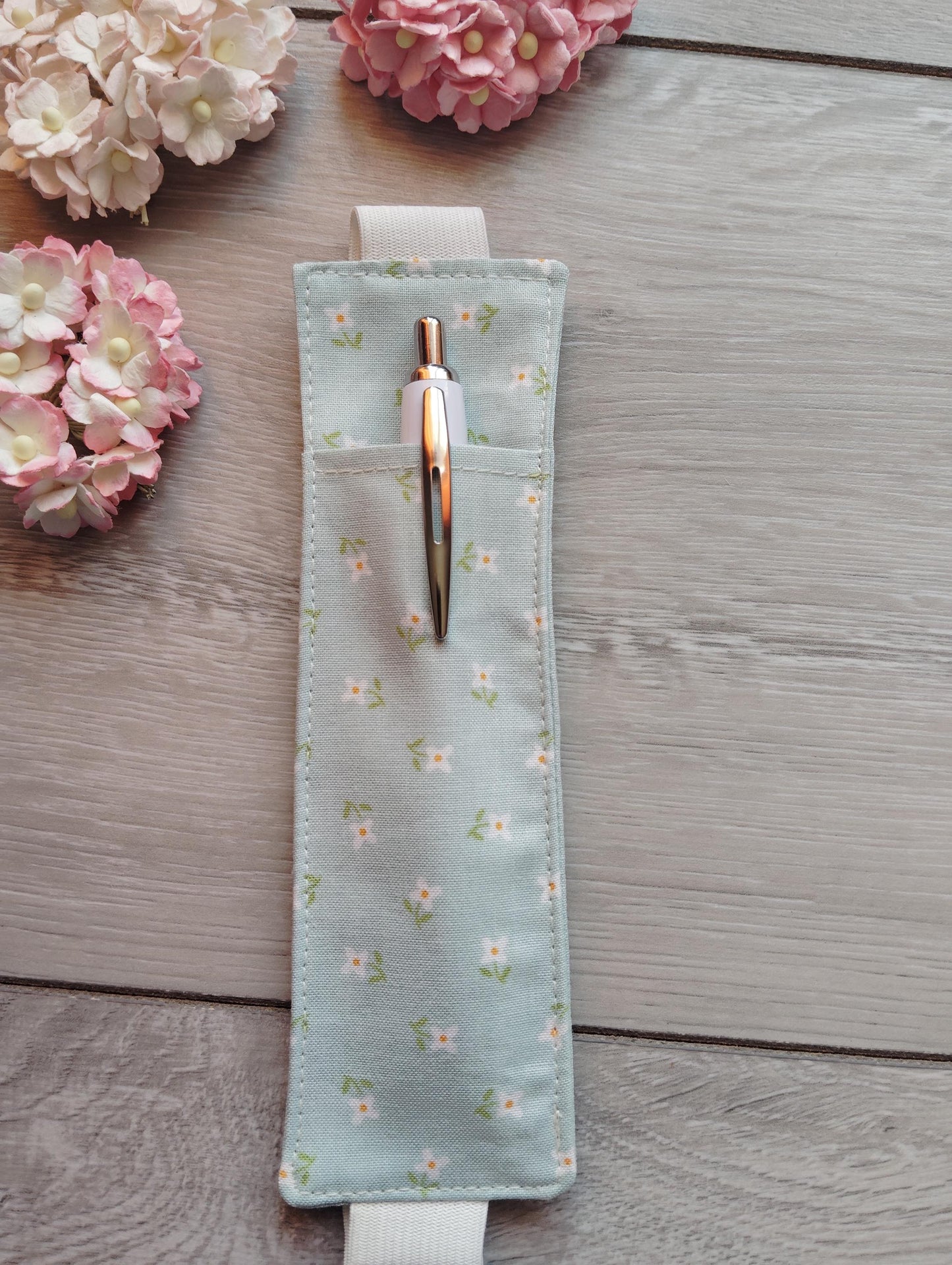Pen holder/pouch, Journal Pen Holder, Pencil Holder, Pen Holder for Journal, Fabric Pen Holder, Diary Pen Holder, Pen Holder for Notebook