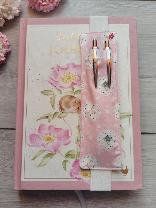 Pen holder/pouch, Journal Pen Holder, Pencil Holder, Pen Holder for Journal, Fabric Pen Holder, Diary Pen Holder, Pen Holder for Notebook