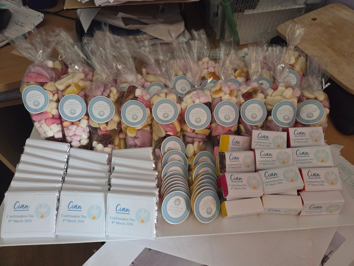 Personalised sweets, personalised chocolate bars